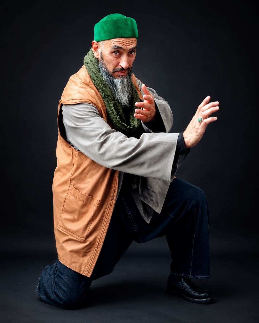 Master Abdur Rahman Blanchette demonstrating Silat Cimande Asli Tarikolot posture