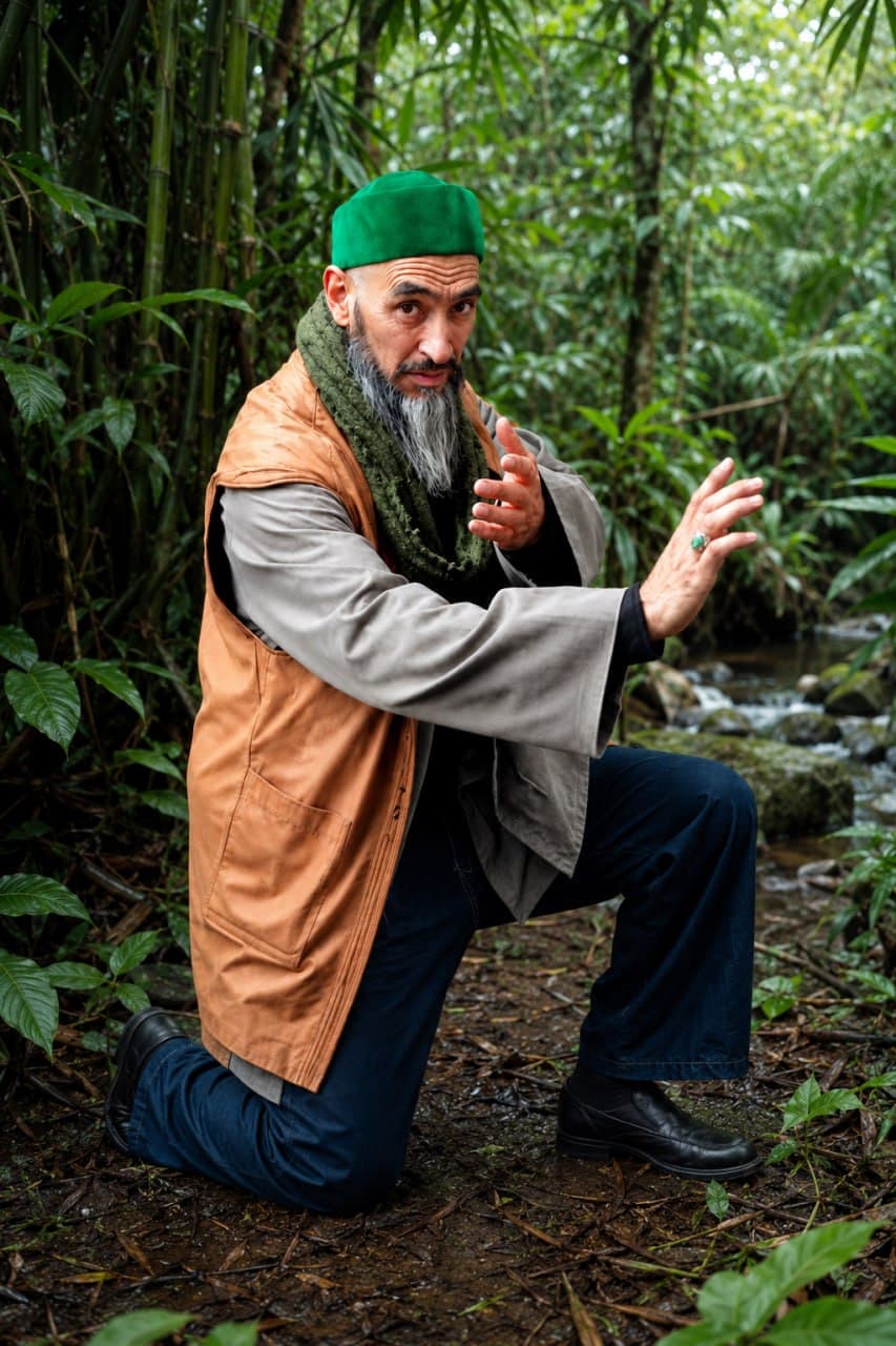 Abdur Rahman Blanchette demonstrating posture