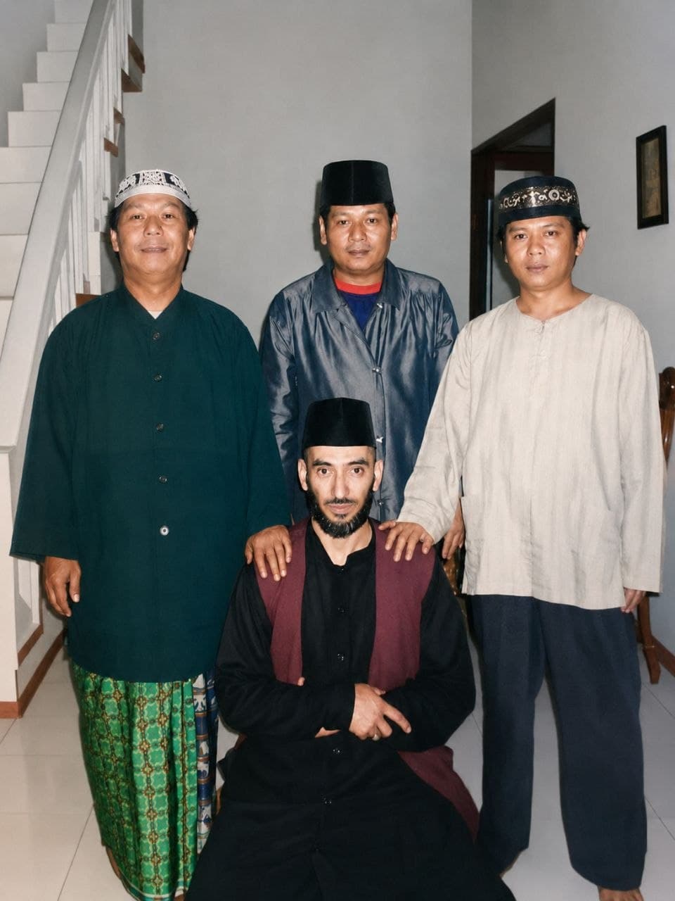 Abdur Rahman Blanchette with Silat teachers